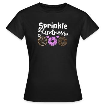 Donut gegen Mobbing - Frauen T-Shirt - Schwarz - Vorne - AI Model Female 172 dark (172cm)
