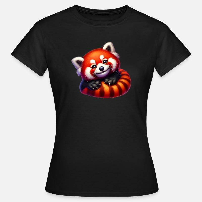 Red panda - Women's T-Shirt - black