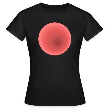 Abstrakte Farbverlaufs-Design - Frauen T-Shirt - Schwarz - Vorne - AI Model Female 172 dark (172cm)