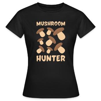Pilzsammler - Frauen T-Shirt - Schwarz - Vorne - AI Model Female 172 dark (172cm)