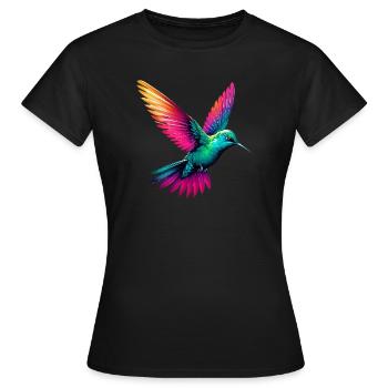 Colibri - T-shirt Femme - noir - Devant - AI Model Female 172 dark (172cm)