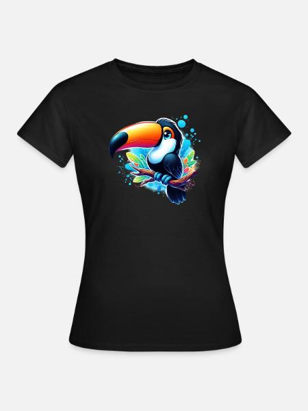 Tukan - Frauen T-Shirt - Schwarz