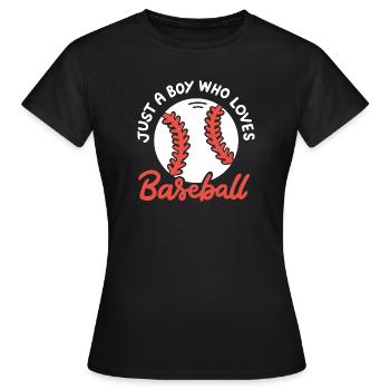 Baseball-Liebhaber Baseball-Spieler - Frauen T-Shirt - Schwarz - Vorne - AI Model Female 172 dark (172cm)