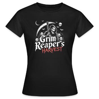 Faucheur des moissons lugubre - T-shirt Femme - noir - Devant - AI Model Female 172 dark (172cm)