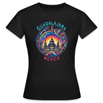 Guadalajara Mexiko Jalisco Design - Frauen T-Shirt - Schwarz - Vorne - AI Model Female 172 dark (172cm)