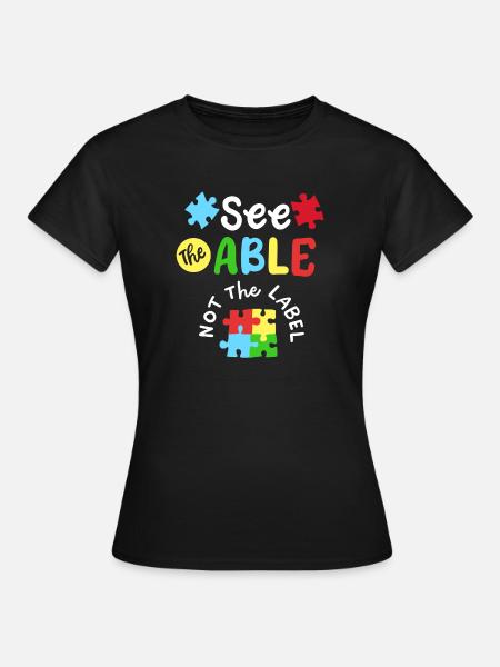 Autismus Bewusstsein SPED Lehrer - Frauen T-Shirt - Schwarz