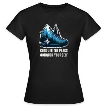 Alpinisme - T-shirt Femme - noir - Devant - AI Model Female 172 dark (172cm)