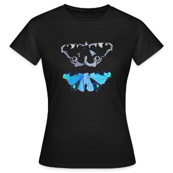 Tomber dans le caractère - T-shirt Femme - noir - Devant - AI Model Female 172 dark (172cm)