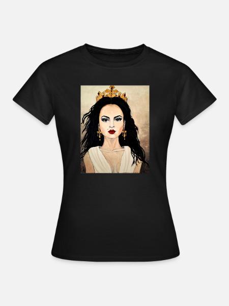 Königin - Frauen T-Shirt - Schwarz