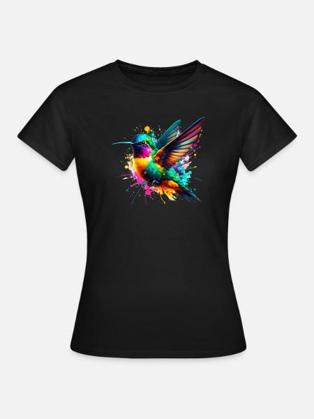 Kolibri - Frauen T-Shirt - Schwarz