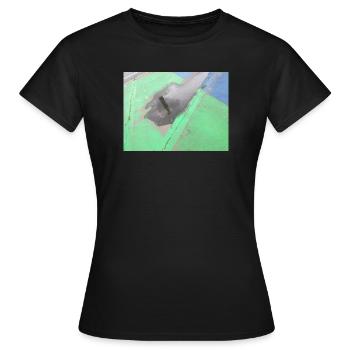 CSD Berlin (mirrored Victory Column in the puddle) - Women's T-Shirt - black - Front - AI Model Female 172 dark (172cm)