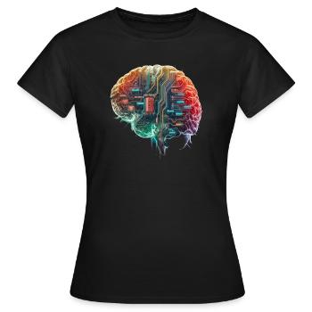 Cerveau électronique - T-shirt Femme - noir - Devant - AI Model Female 172 dark (172cm)