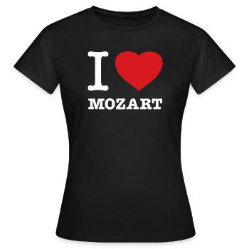 J’ADORE MOZART - T-shirt Femme - noir - Devant - AI Model Female 172 dark (172cm)