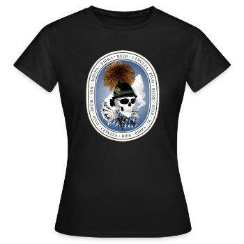 Bierzelt-skull - Frauen T-Shirt - Schwarz - Vorne - AI Model Female 172 dark (172cm)