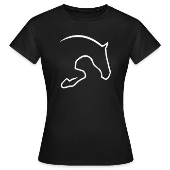 sauteur - T-shirt Femme - noir - Devant - AI Model Female 172 dark (172cm)