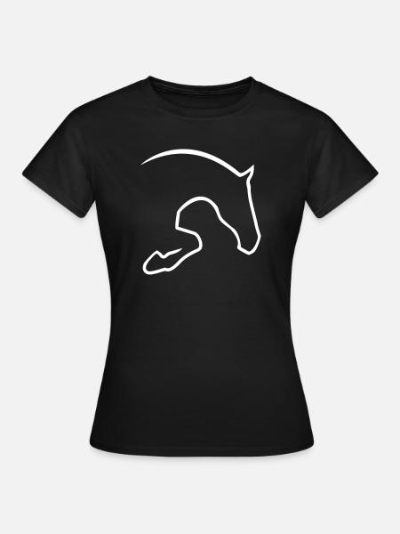 Springpferd - Frauen T-Shirt - Schwarz