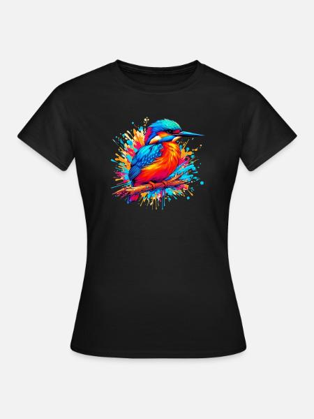 Eisvogel - Frauen T-Shirt - Schwarz