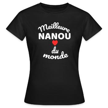 Cœur et Messagerie de Solidarité - T-shirt Femme - noir - Devant - AI Model Female 172 dark (172cm)