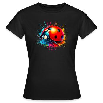 Coccinelle - T-shirt Femme - noir - Devant - AI Model Female 172 dark (172cm)