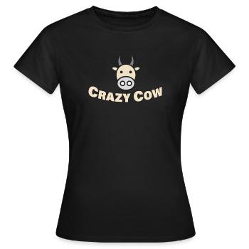 VACHE FOLE - T-shirt Femme - noir - Devant - AI Model Female 172 dark (172cm)