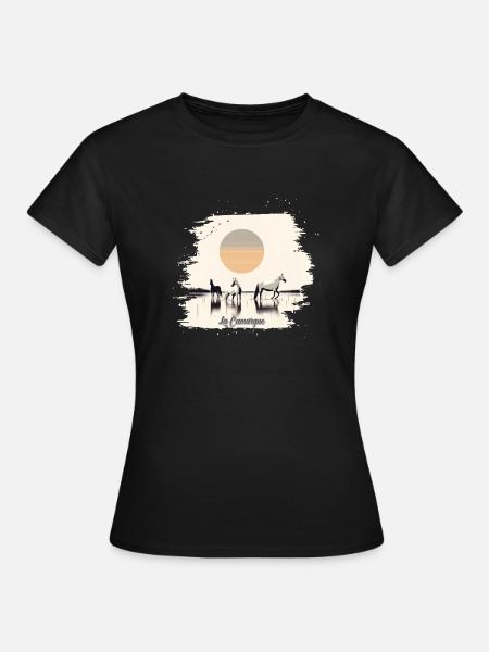 Die Camargue - Frauen T-Shirt - Schwarz