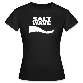 VAGUE DE SEL - T-shirt Femme - noir - Devant - AI Model Female 172 dark (172cm)