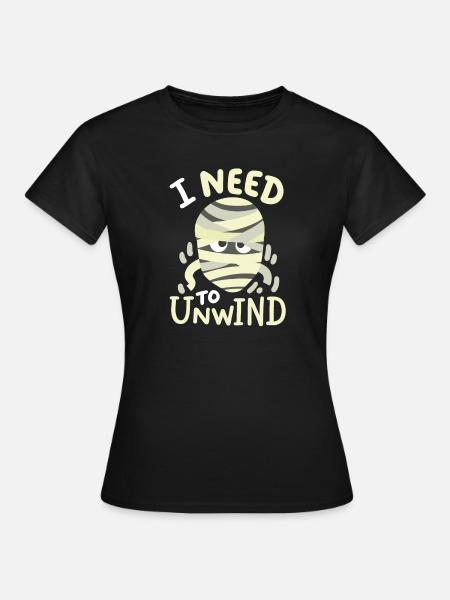 Mumie Halloweenkostüm - Frauen T-Shirt - Schwarz