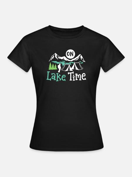 See Camping Zelten - Frauen T-Shirt - Schwarz