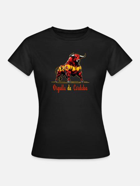 El orgullo del diseño de la bandera de Córdoba - Dame-T-shirt - sort