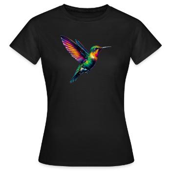 Colibri - T-shirt Femme - noir - Devant - AI Model Female 172 dark (172cm)