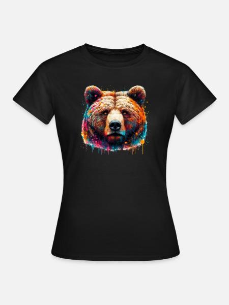 Bär - Frauen T-Shirt - Schwarz