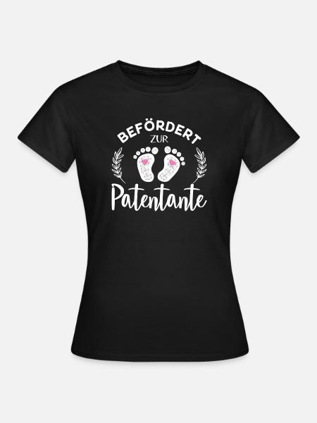 Befördert zur Patentante - Frauen T-Shirt - Schwarz