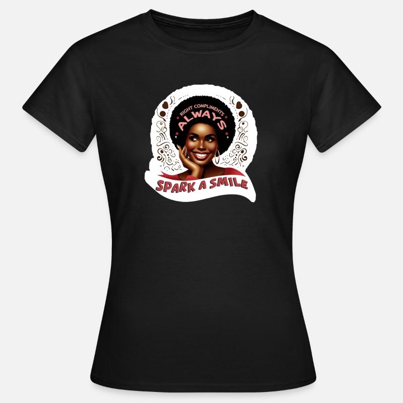 SPARK A SMILE - Women's T-Shirt - black