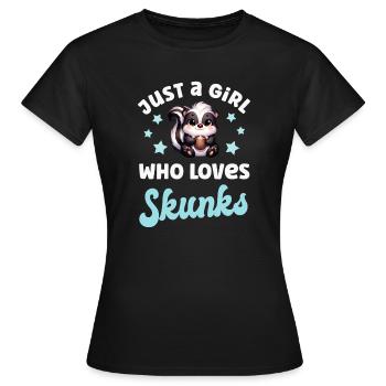 Skunk - Women's T-Shirt - black - Front - AI Model Female 172 dark (172cm)