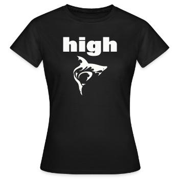 HIGH - Women's T-Shirt - black - Front - AI Model Female 172 dark (172cm)