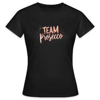 Team Prosecco! - Frauen T-Shirt - Schwarz - Vorne - AI Model Female 172 dark (172cm)