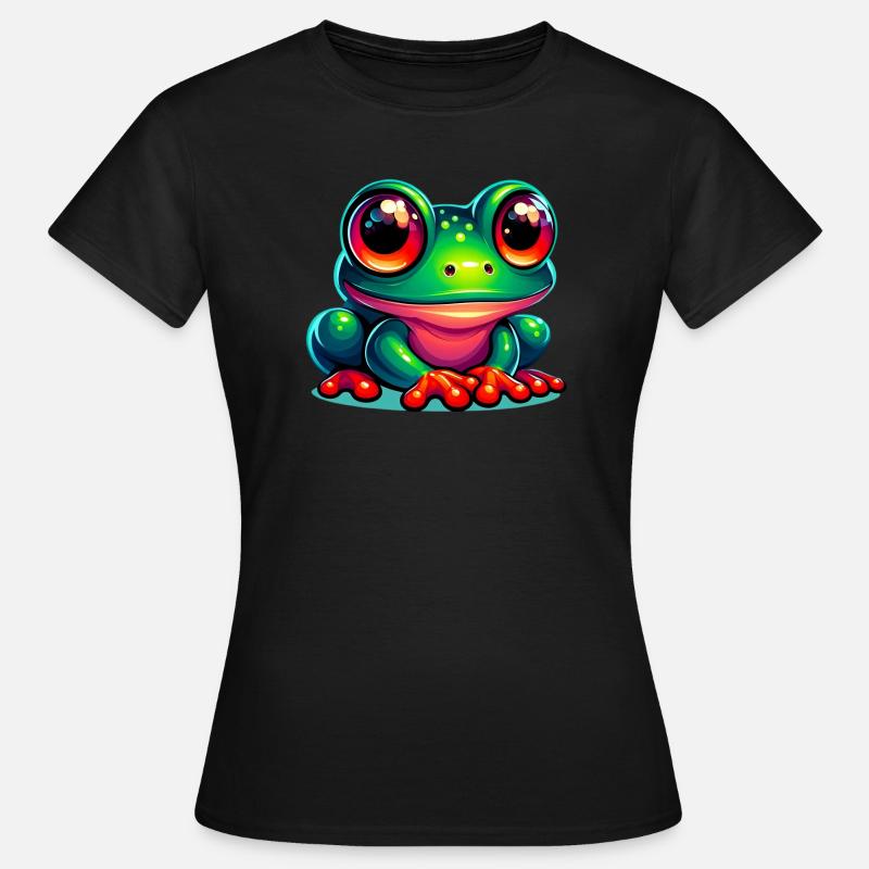 Frø - T-shirt dam - svart