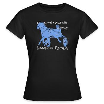Trotter trotting race - Women's T-Shirt - black - Front - AI Model Female 172 dark (172cm)