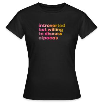 Alpaca Alpaca Alpaca - Women's T-Shirt - black - Front - AI Model Female 172 dark (172cm)