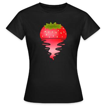 Sunset Fraise - T-shirt Femme - noir - Devant - AI Model Female 172 dark (172cm)