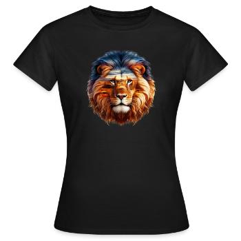 Lion - Women's T-Shirt - black - Front - AI Model Female 172 dark (172cm)