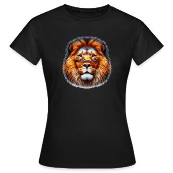 Lion - Women's T-Shirt - black - Front - AI Model Female 172 dark (172cm)