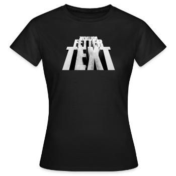 Texte assez gras - T-shirt Femme - noir - Devant - AI Model Female 172 dark (172cm)