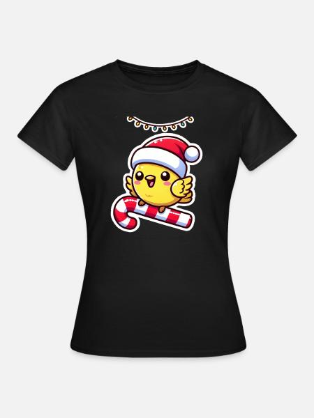 Christmas Canary Tunes - Frauen T-Shirt - Schwarz