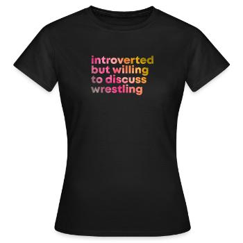 Lutte Lutte - T-shirt Femme - noir - Devant - AI Model Female 172 dark (172cm)