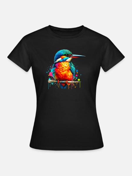 Eisvogel - Frauen T-Shirt - Schwarz