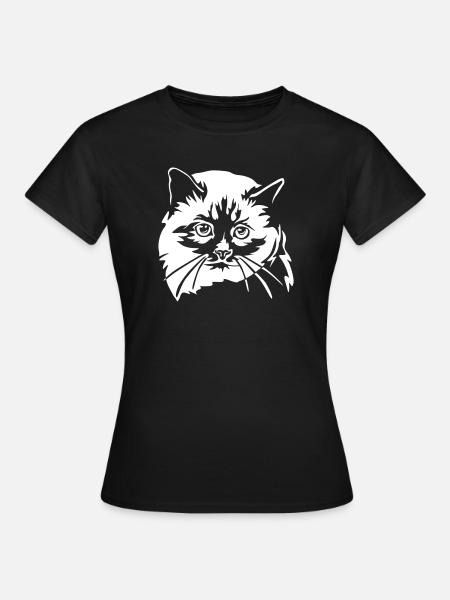Birma Katze "Black Edition" - Frauen T-Shirt - Schwarz