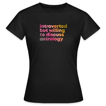 Astrologie Astrologie Astrologie - Frauen T-Shirt - Schwarz - Vorne - AI Model Female 172 dark (172cm)