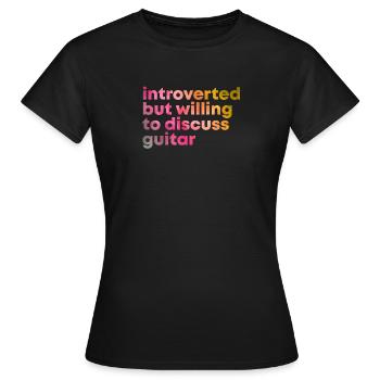 Guitariste Guitariste Guitariste - T-shirt Femme - noir - Devant - AI Model Female 172 dark (172cm)