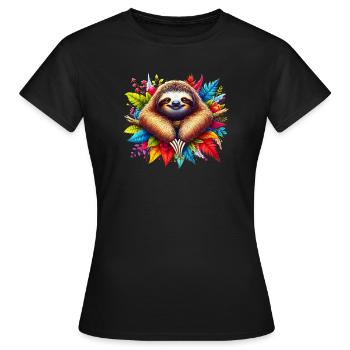 Paresse - T-shirt Femme - noir - Devant - AI Model Female 172 dark (172cm)